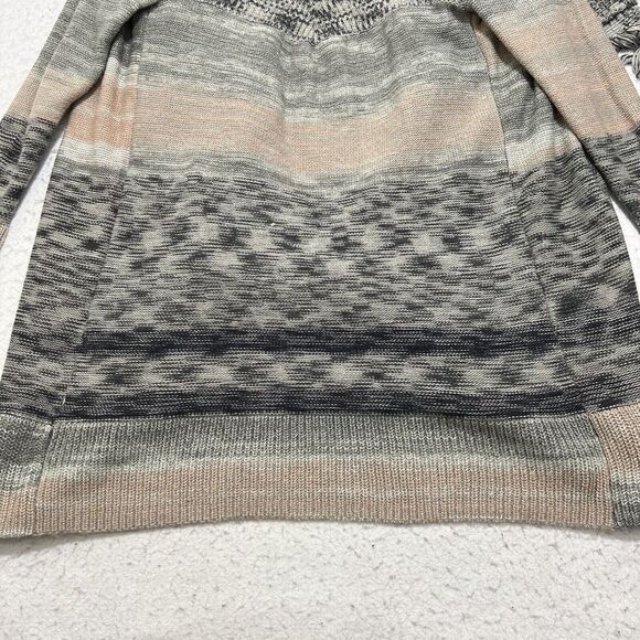 Knox Rose Women's Small Oversized Cowl Neck Long Sleeve Cardigan Sweater Beige - Picture 12 of 12